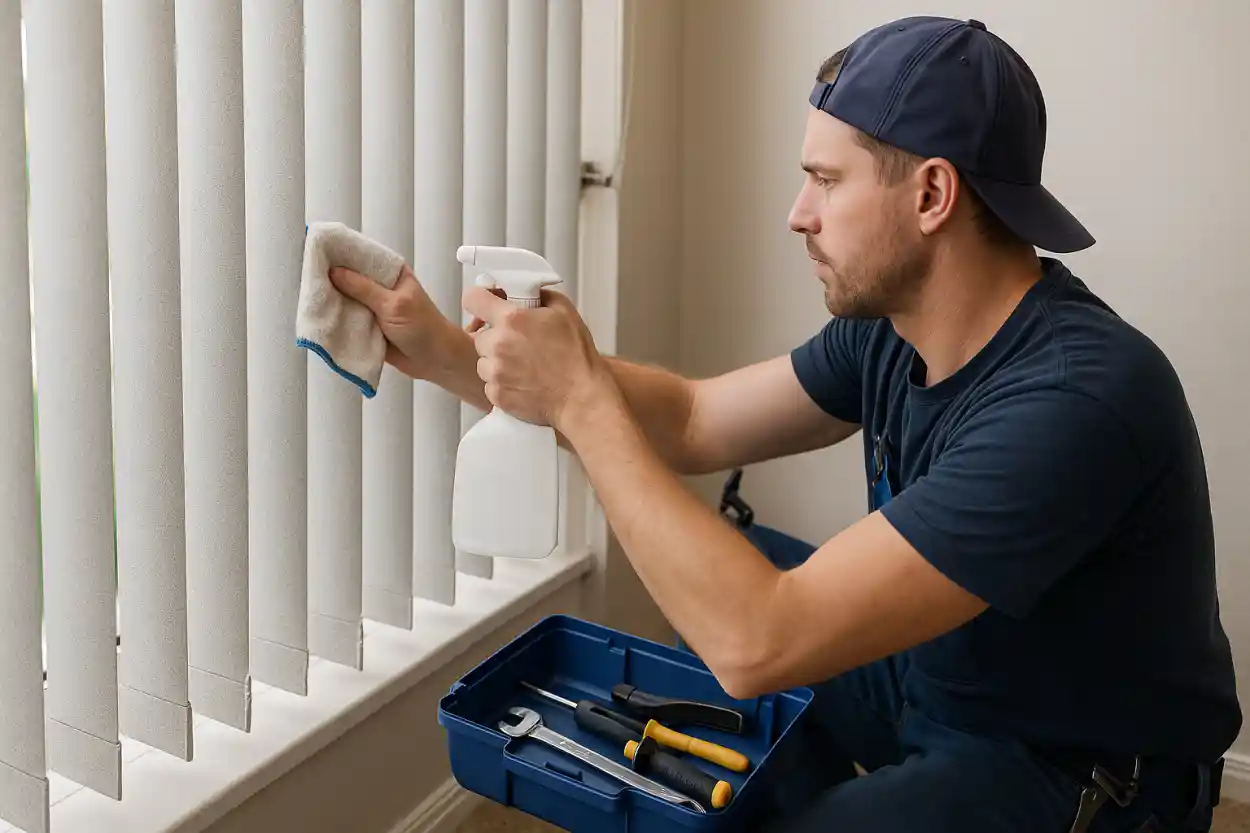 czyszczenie żaluzji pionowych