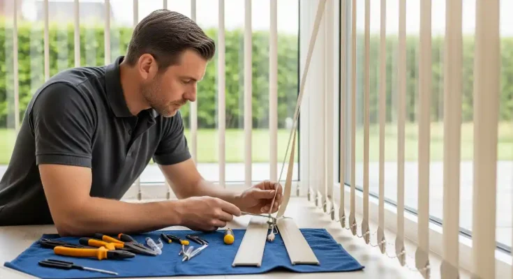 naprawa żaluzji pionowych