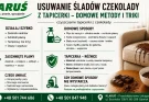 usuwanie śladów czekolady z tapicerki